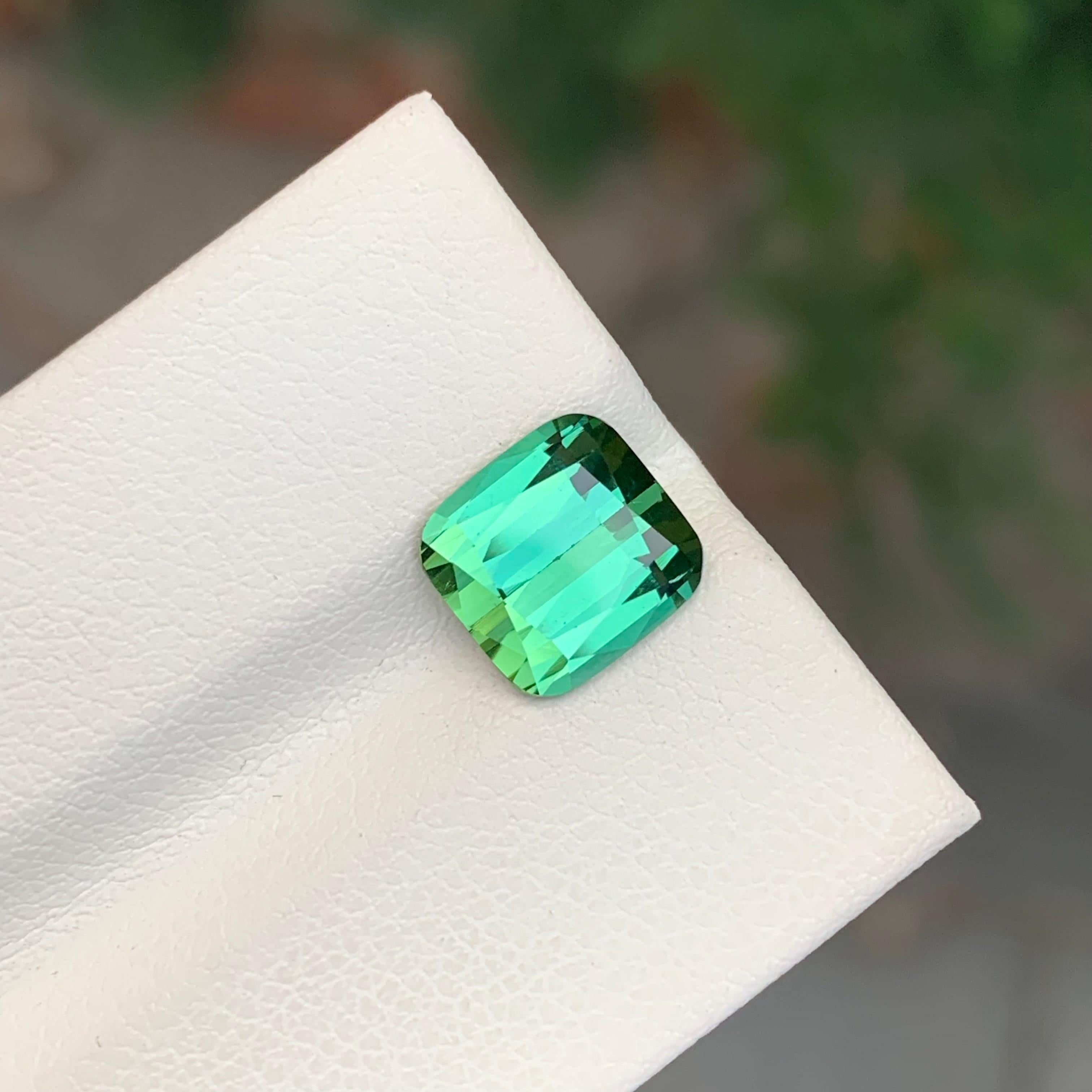 3.15 Carat Natural Loose Bright Green Tourmaline Gem en vente 6