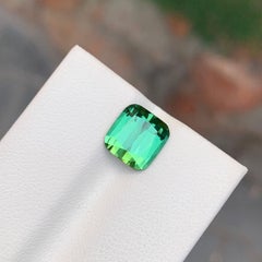 3.15 Carat Natural Loose Bright Green Tourmaline Gem