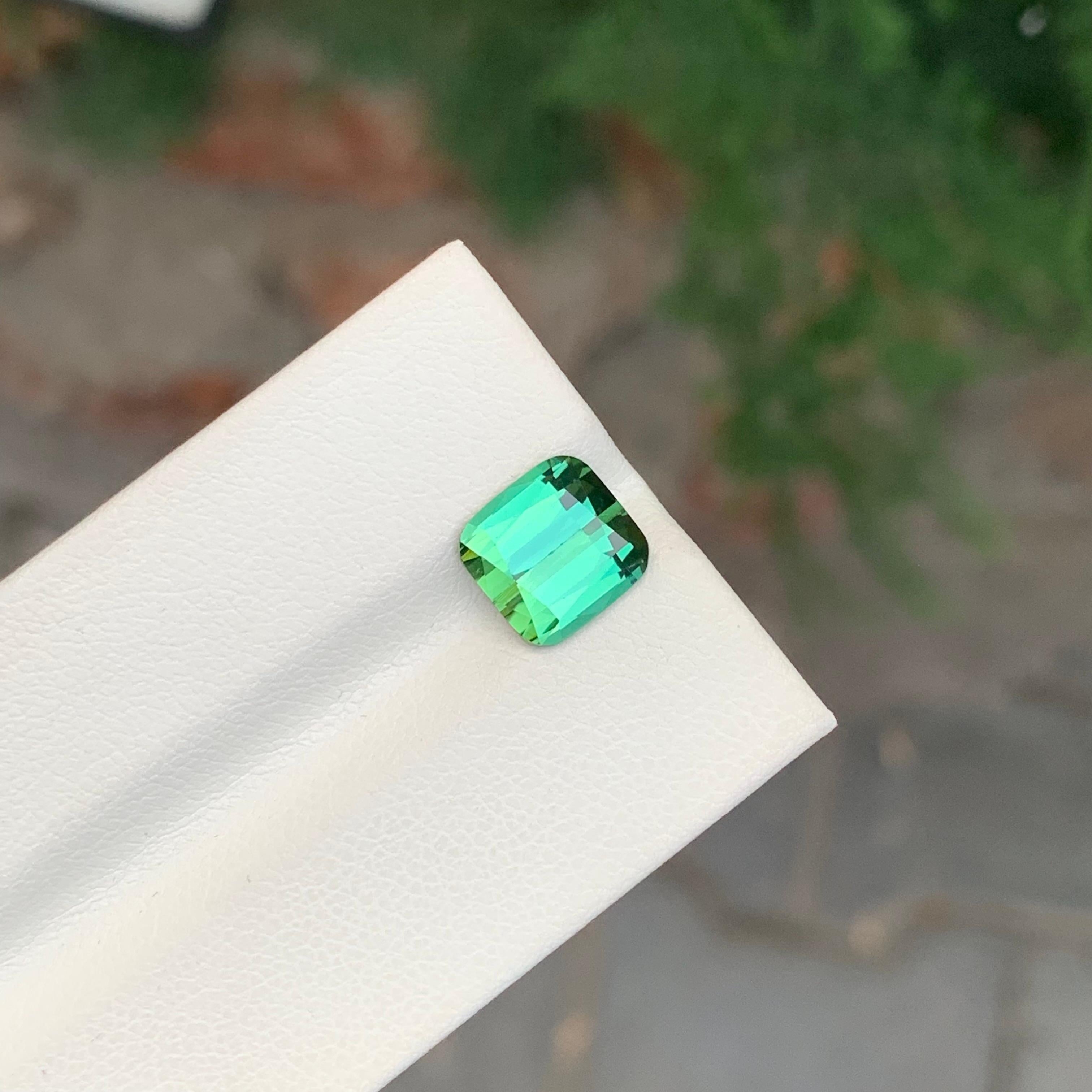 3.15 Carat Natural Loose Bright Green Tourmaline Gem en vente 3