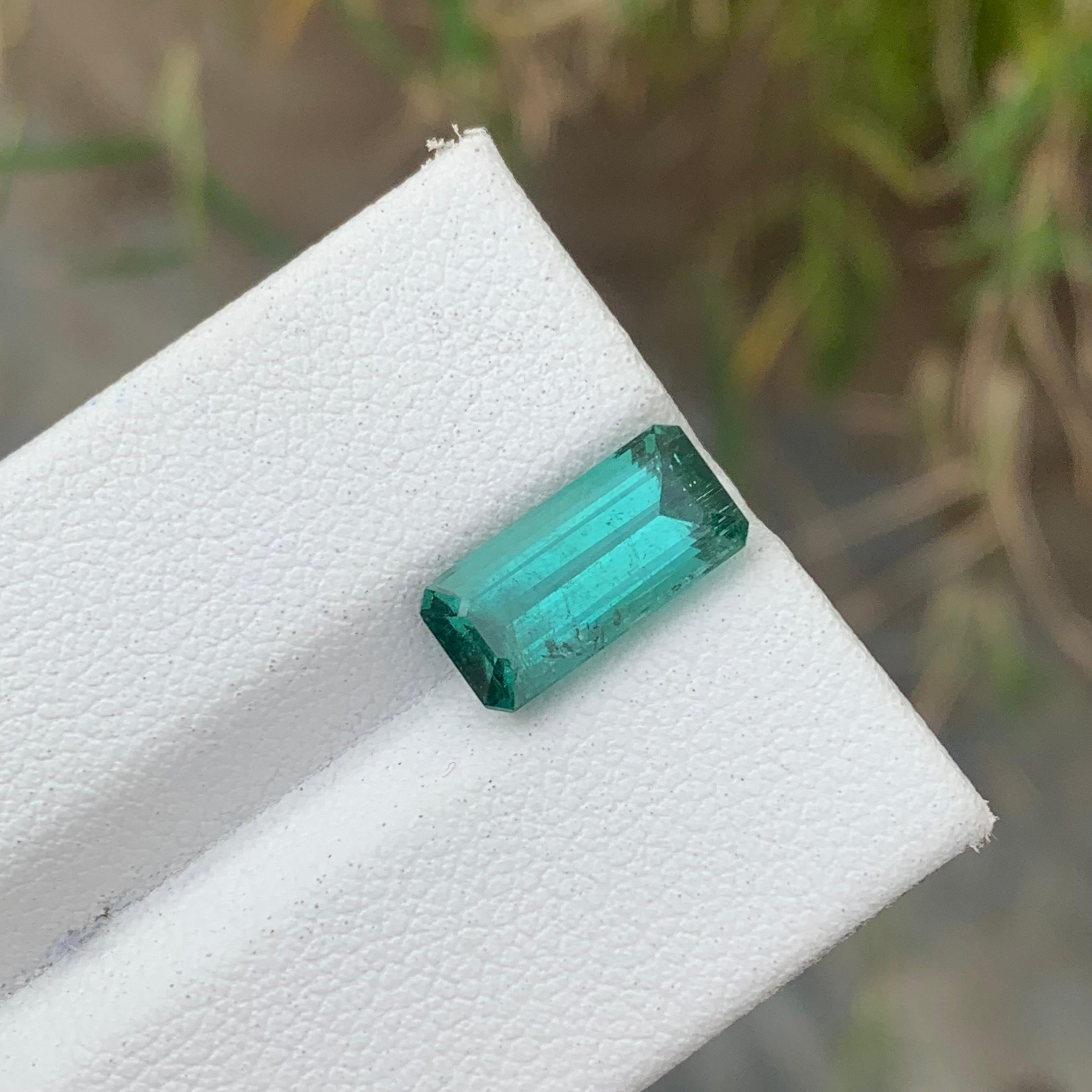 3.15 Carat Natural Loose Lagoon Tourmaline Included Clarity From Afghanistan For Sale 4