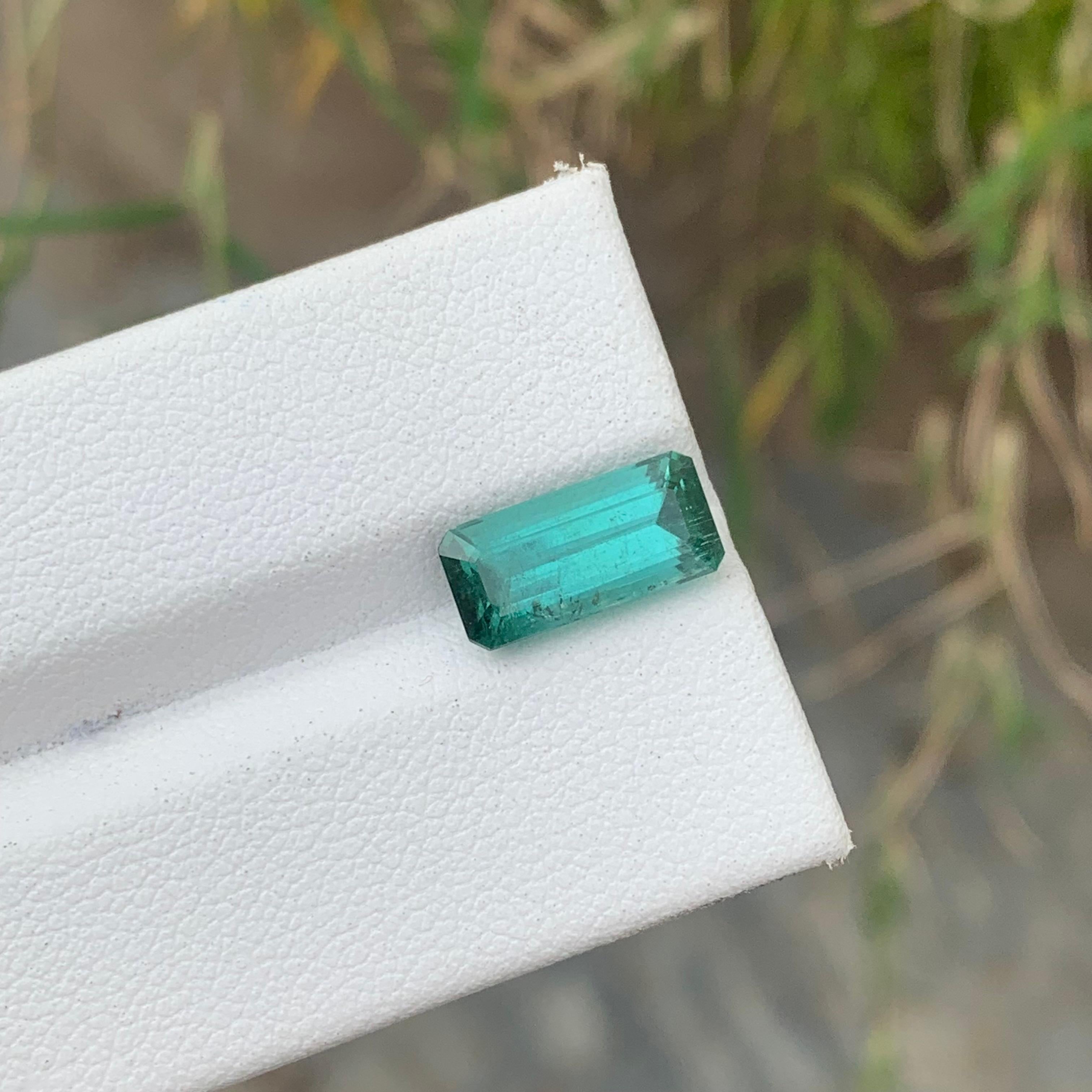 3.15 Carat Natural Loose Lagoon Tourmaline Included Clarity From Afghanistan For Sale 5