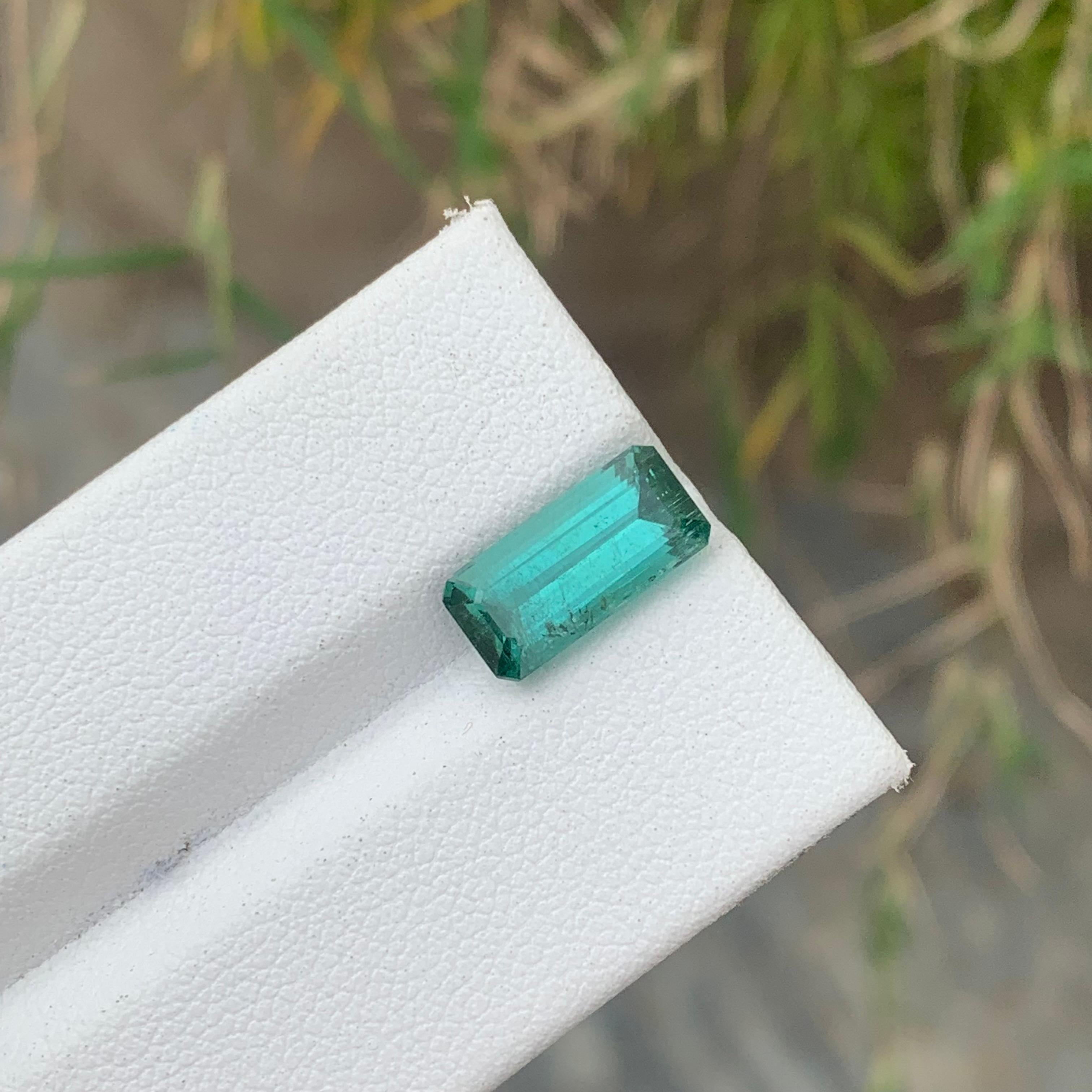3.15 Carat Natural Loose Lagoon Tourmaline Included Clarity From Afghanistan For Sale 6