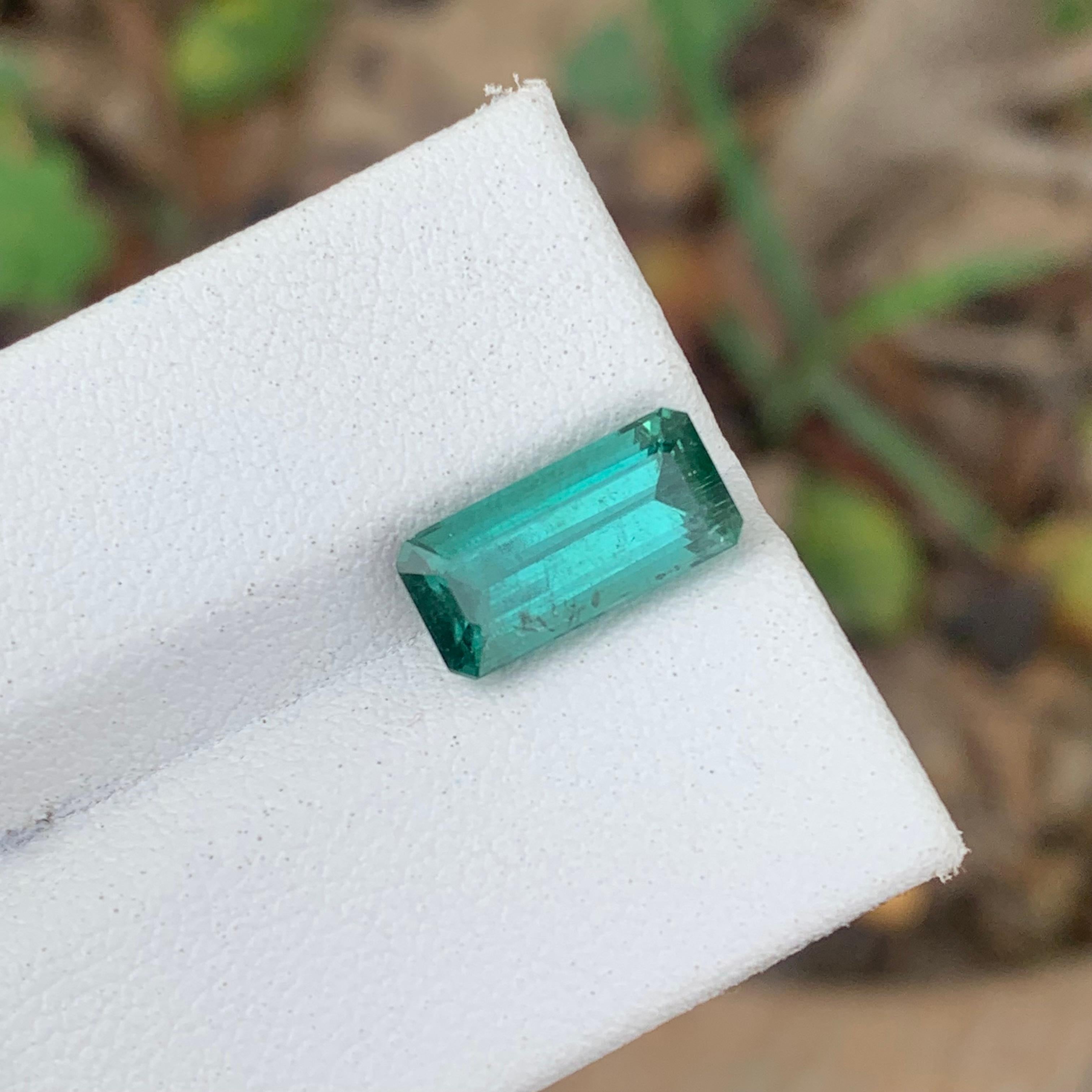 3.15 Carat Natural Loose Lagoon Tourmaline Included Clarity From Afghanistan In New Condition For Sale In Peshawar, PK