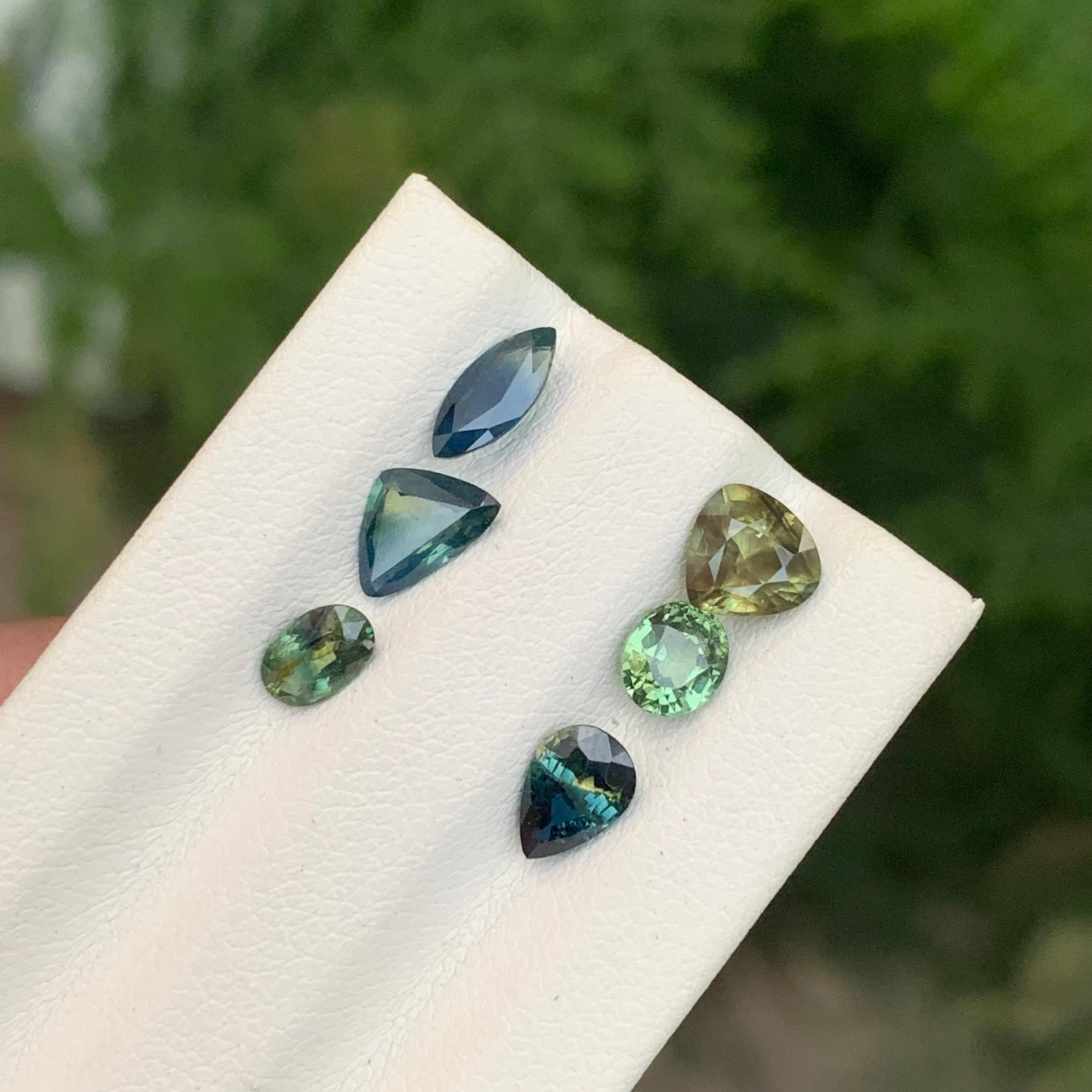 Mixed Cut 3.15 Carat Natural Loose Sapphire Lot For Jewellery Making For Sale