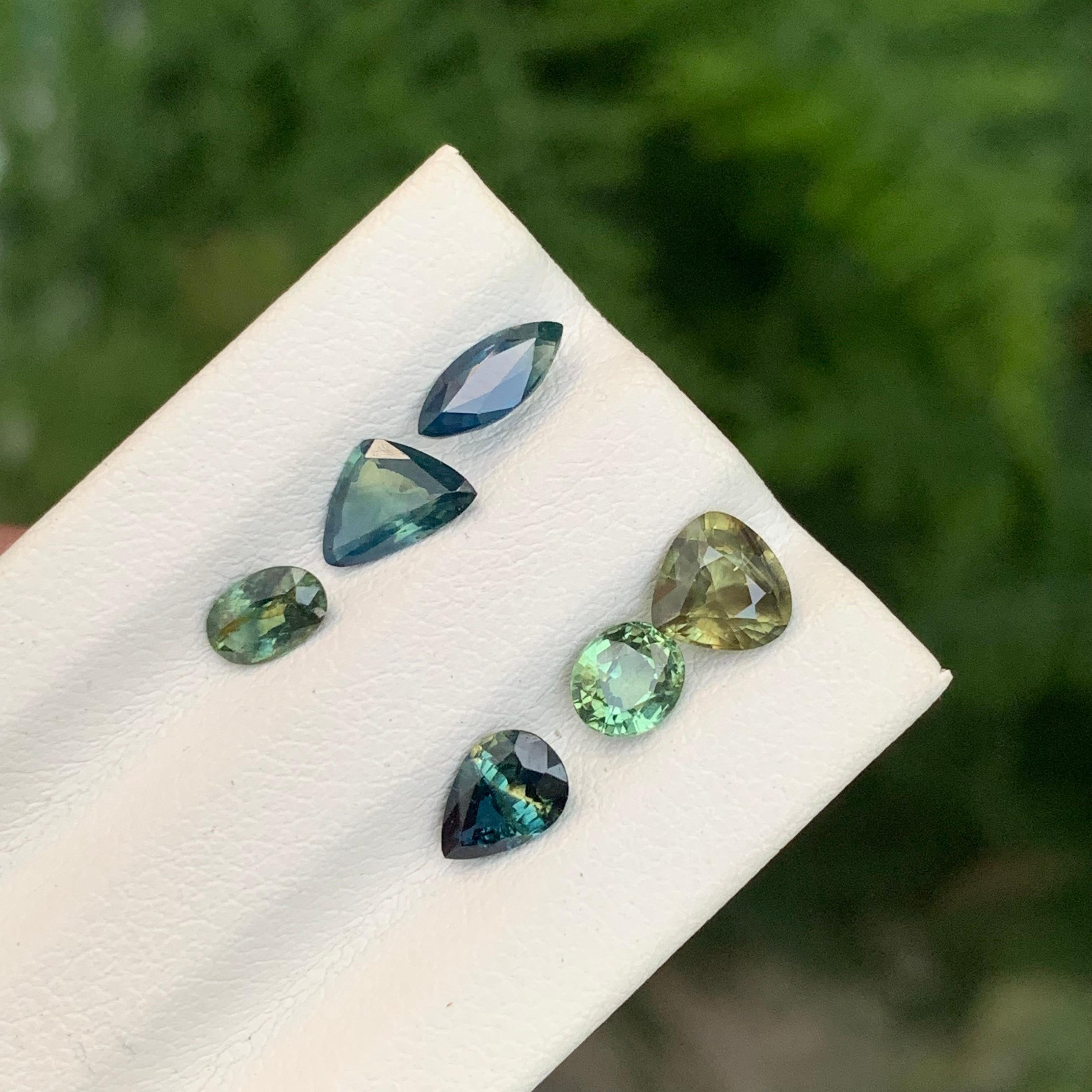 3.15 Carat Natural Loose Sapphire Lot For Jewellery Making For Sale 3