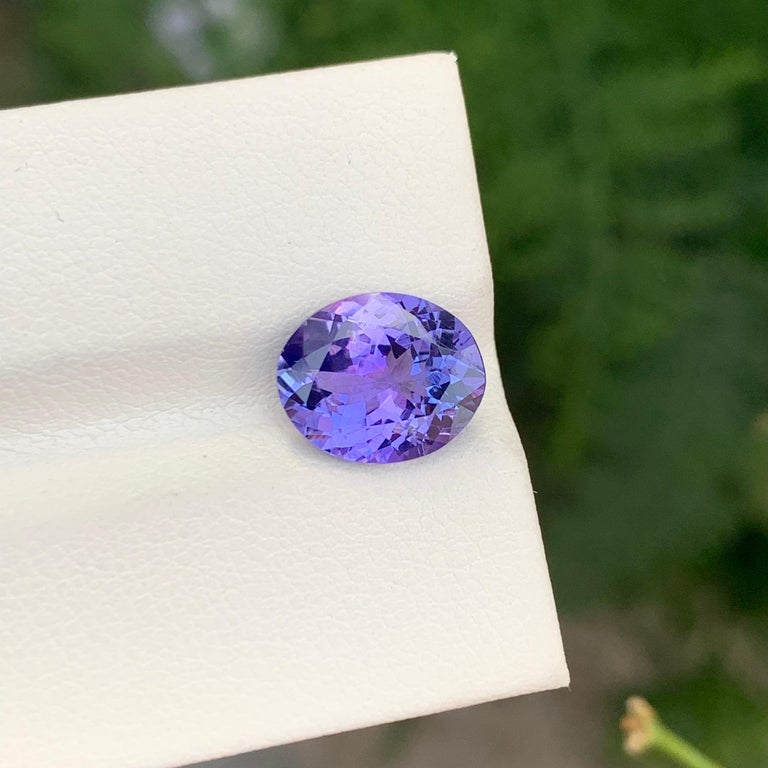 Tanzanite Naturelle 0,36 Carats - Taille Ovale, Bleue, Excellente Qualité - Neuf Avec Certificat