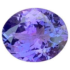 Gema de tanzanita natural suelta de 3,15 quilates y forma ovalada
