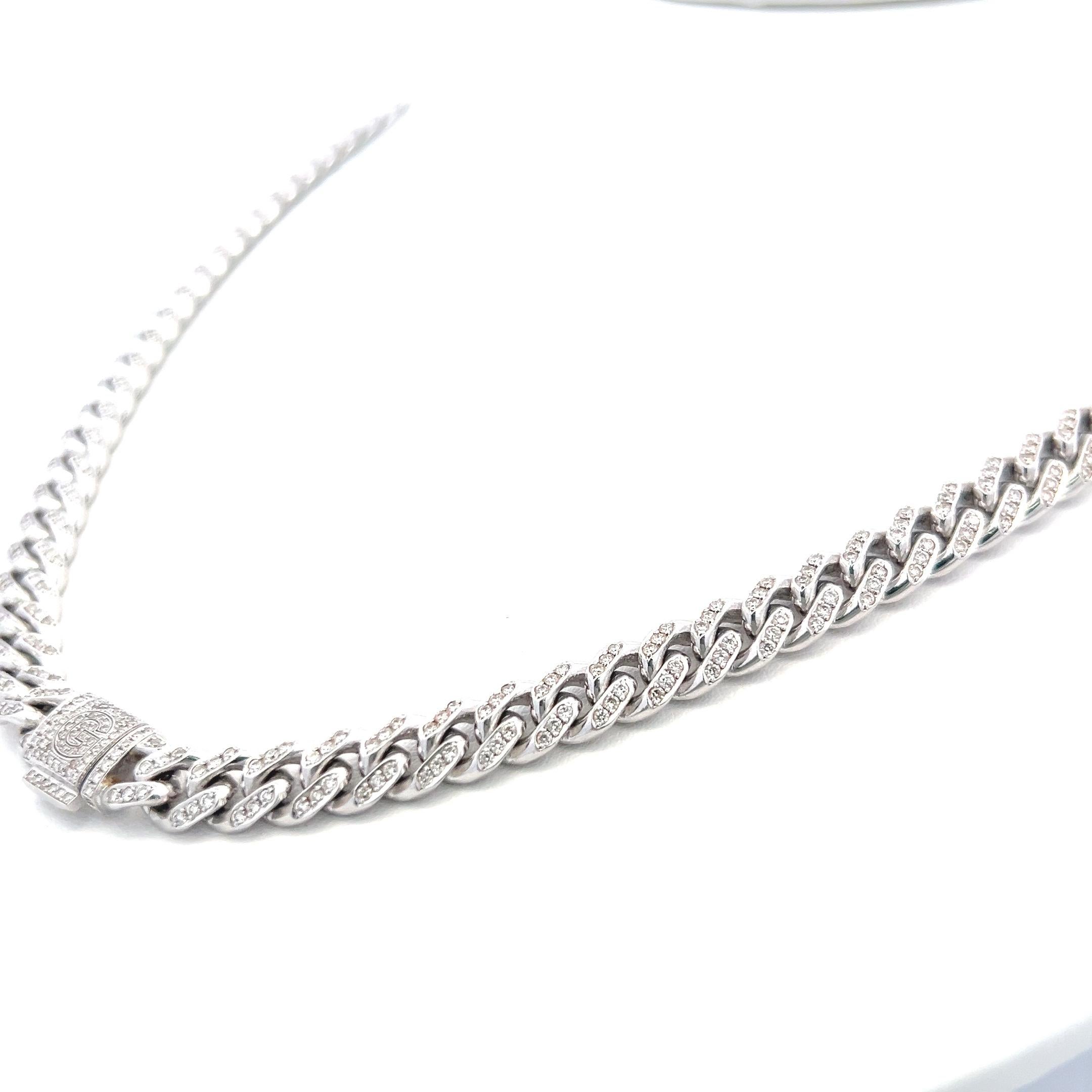 Title:
3.15 Carat Round Brilliant H VS Diamond 14 Karat White Gold Chain Necklace
Style:
Chain
Metal:
14 Karat White Gold
Gemstone 1:
3.15 Carat Diamond
Number of Stones:
631
Color:
H
Clarity:
VS
Shape:
Round