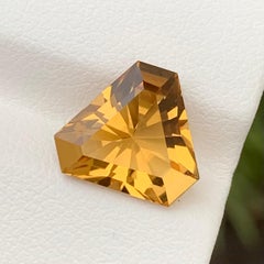 3.15 Carats Natural Loose Trillion Cut Citrine Gem From Earth Mine