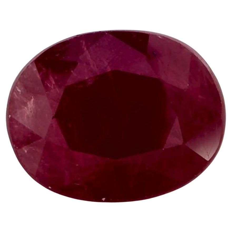 3.15 Ct Ruby Oval Loose Gemstone
