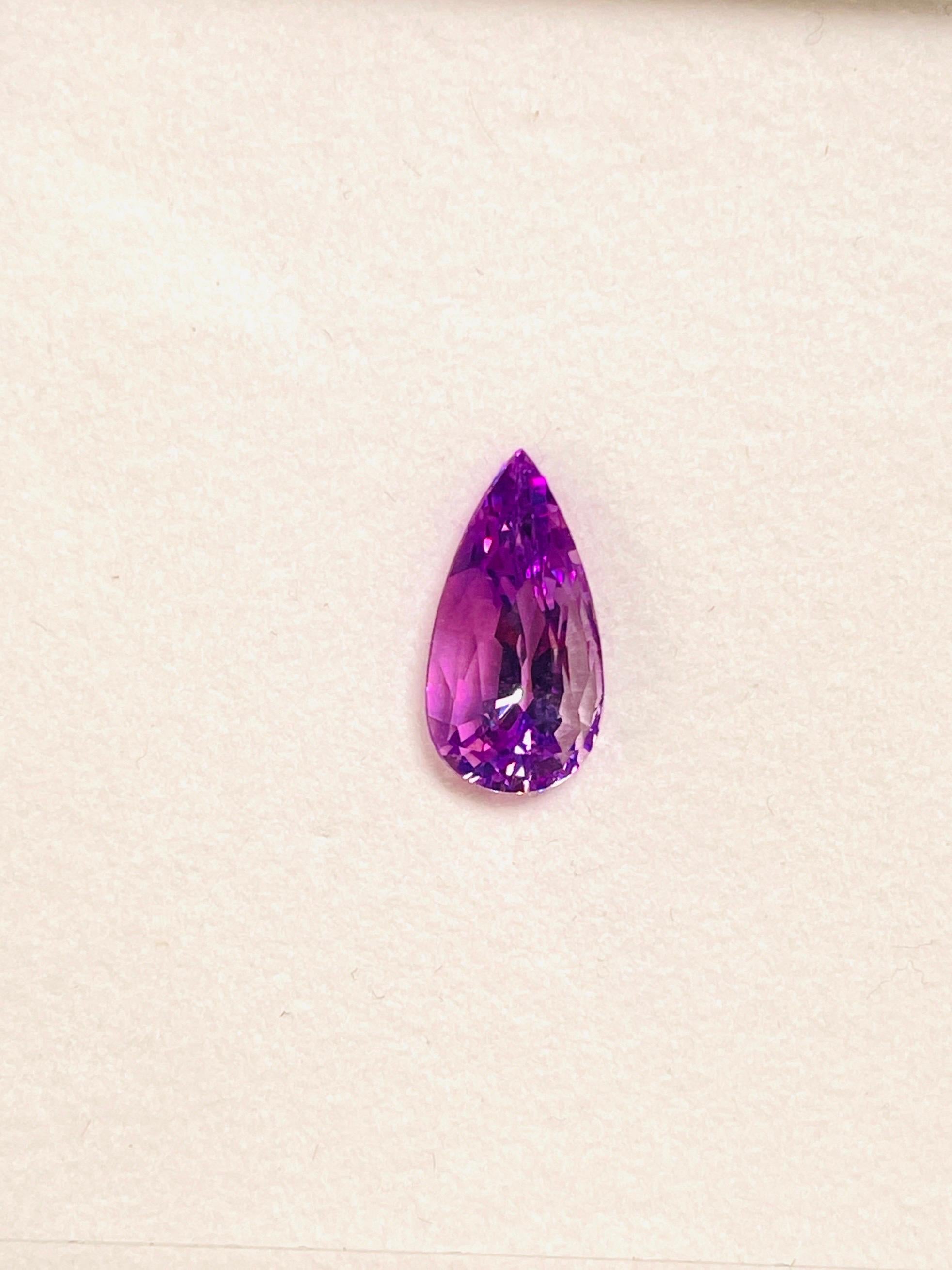da uomo o donna 3,15 carati di tanzanite rosa violacea non riscaldata zoisite occhio pulito in vendita