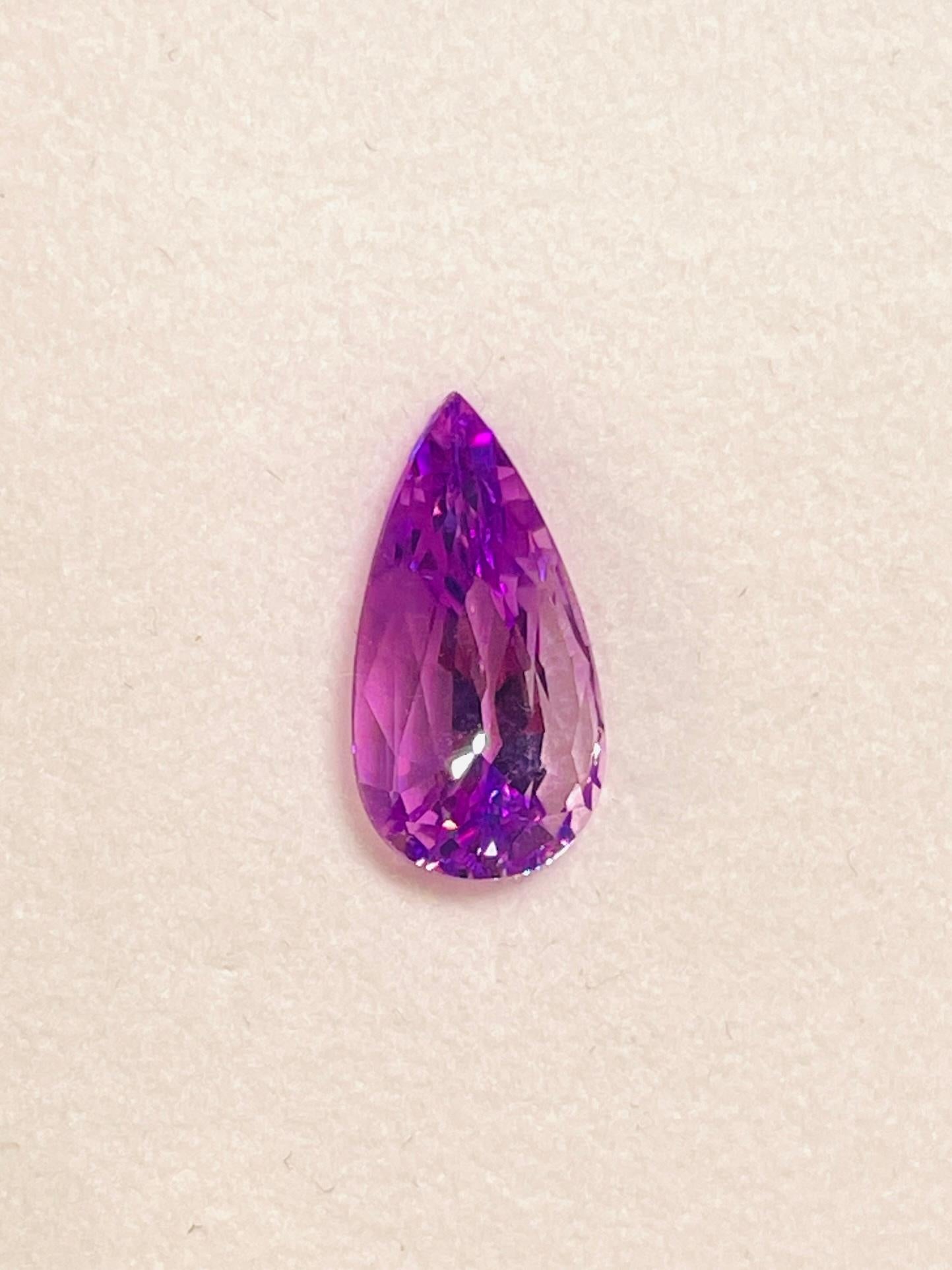 3,15 carati di tanzanite rosa violacea non riscaldata zoisite occhio pulito in vendita 2
