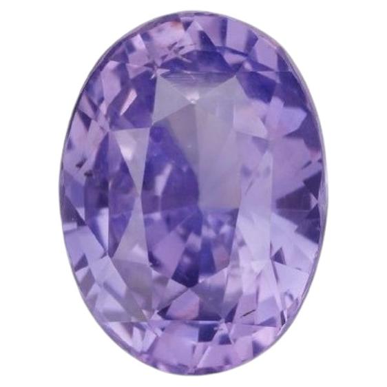 3.15 cts, Untreated purple sapphire with a GIA certificate