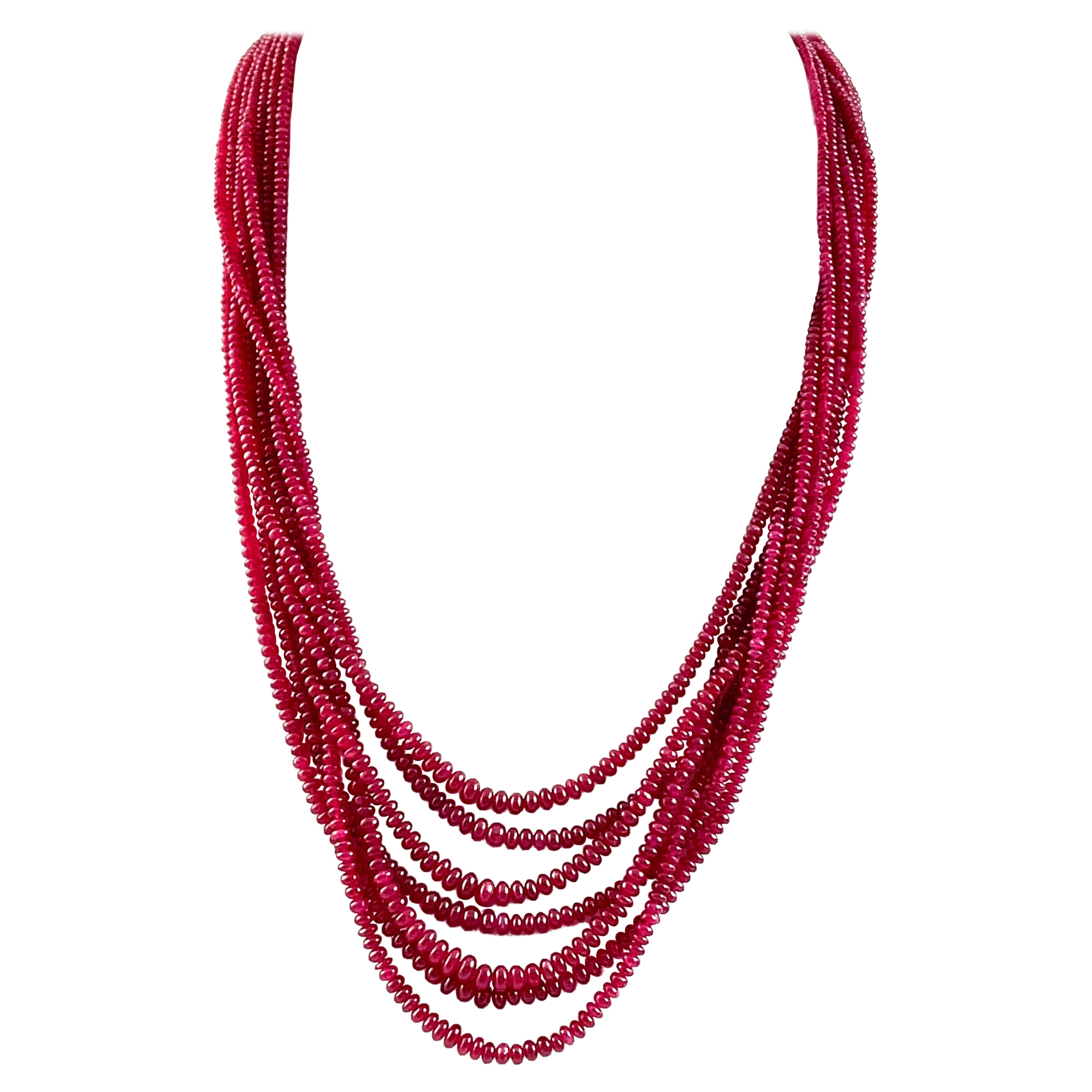 315.05ct Ruby Strand Necklace