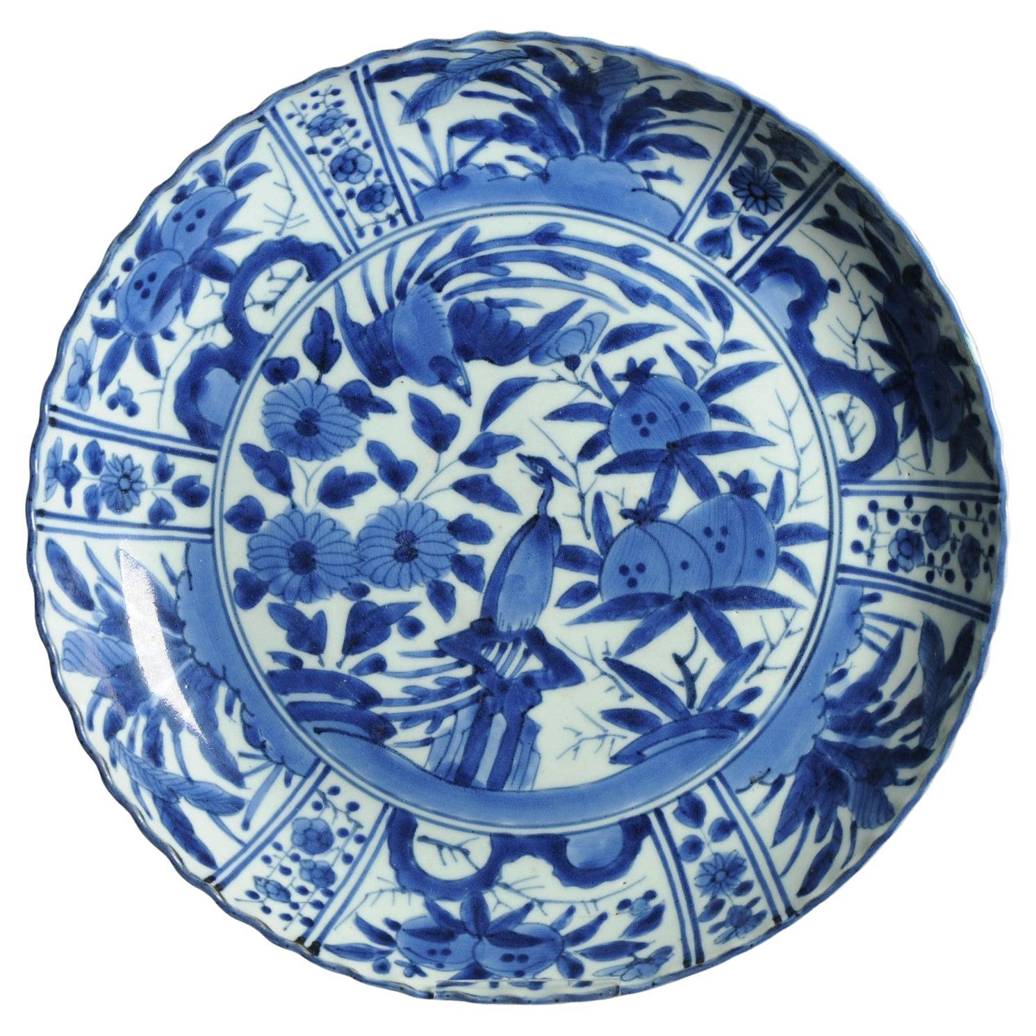 31.5CM Antico caricatore di porcellana giapponese Arita del periodo Edo 1680-1690