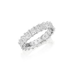 3.15ct Radiant Cut Diamond Eternity Band in 18KT Gold