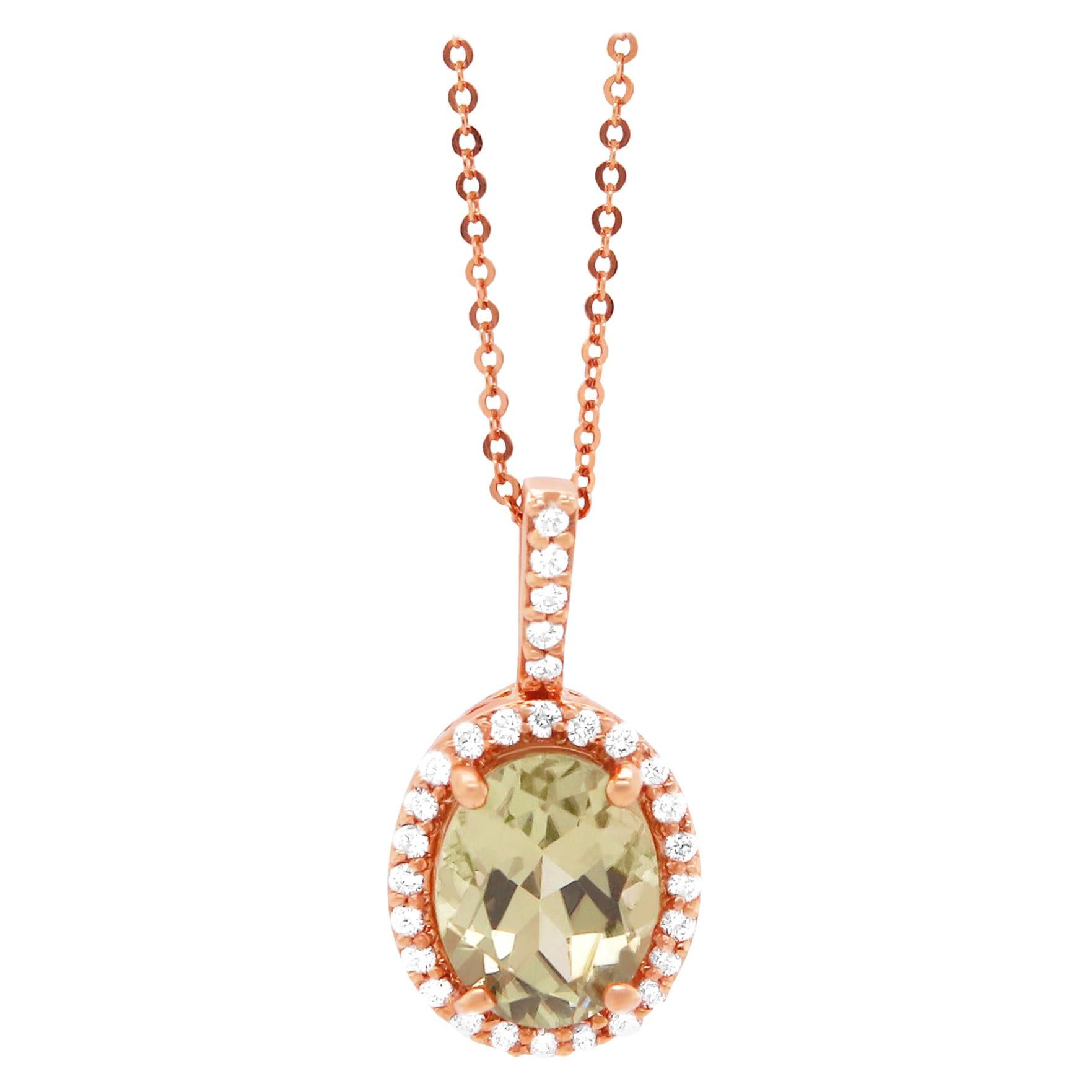 Oval Natural Color Changing Alexandrite Diamond Pendant at 1stDibs