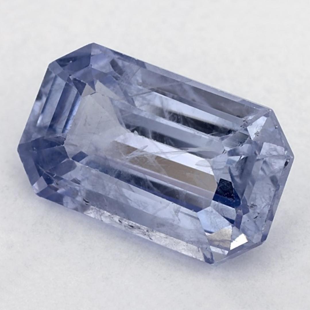 3.16 Ct Blue Sapphire Octagon Cut Loose Gemstone In New Condition For Sale In Fort Lee, NJ