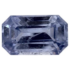 Pierre précieuse taille octogonale saphir bleu 3.16 carat