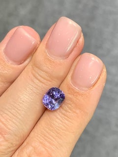 3.16 cts, Untreated violet sapphire with a GIA certificate