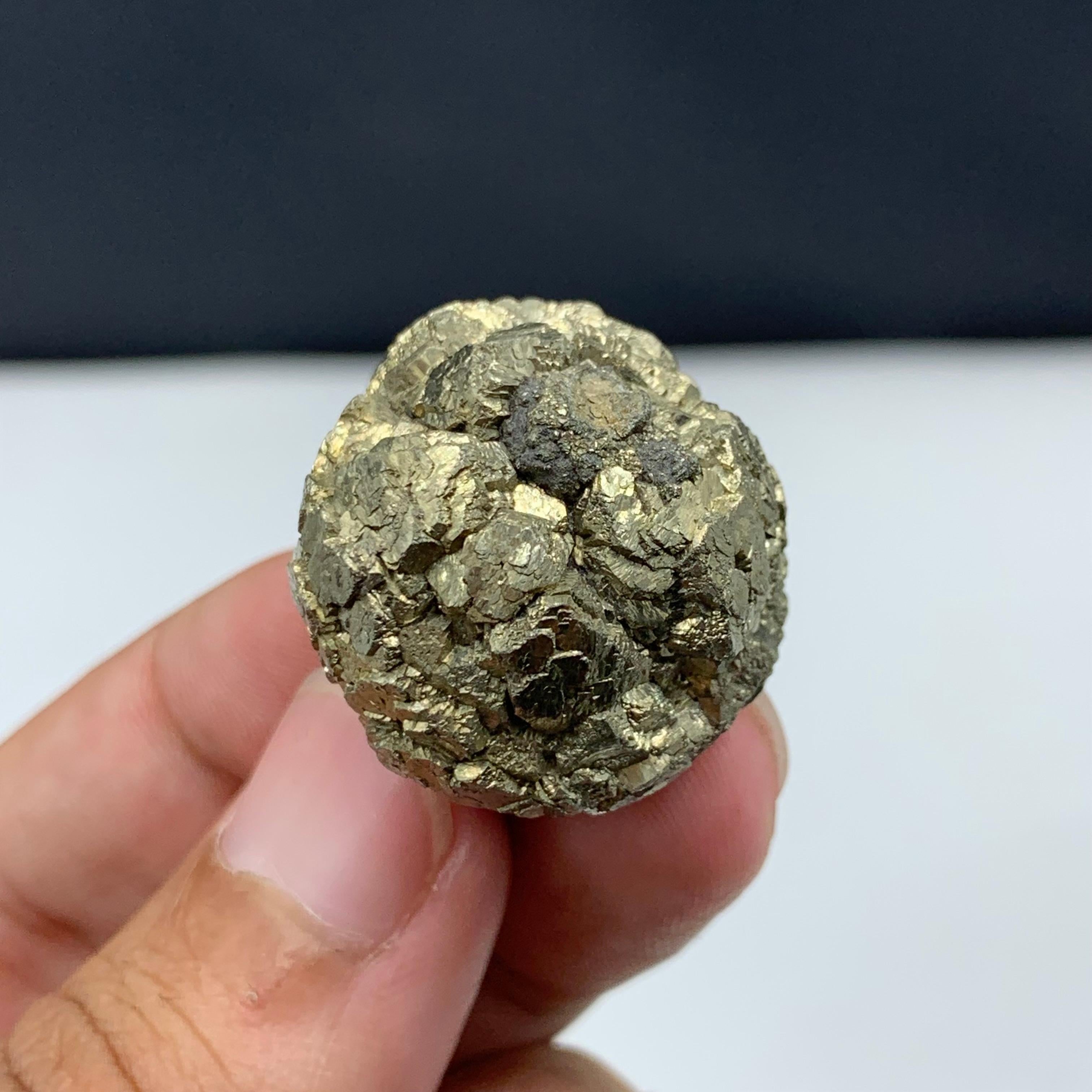 31.69 Gram Adorable Pyrite Specimen From Jowzjan, Afghanistan For Sale 3