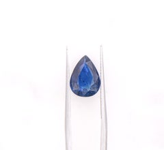 3.17 Carat Blue Sapphire Loose Gemstone  Pear Shape 11.2 x 8.1 mm
