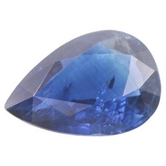 3.17 Carat Blue Sapphire Loose Gemstone (Saphir bleu en vrac)  En forme de poire 11,2 x 8,1 mm