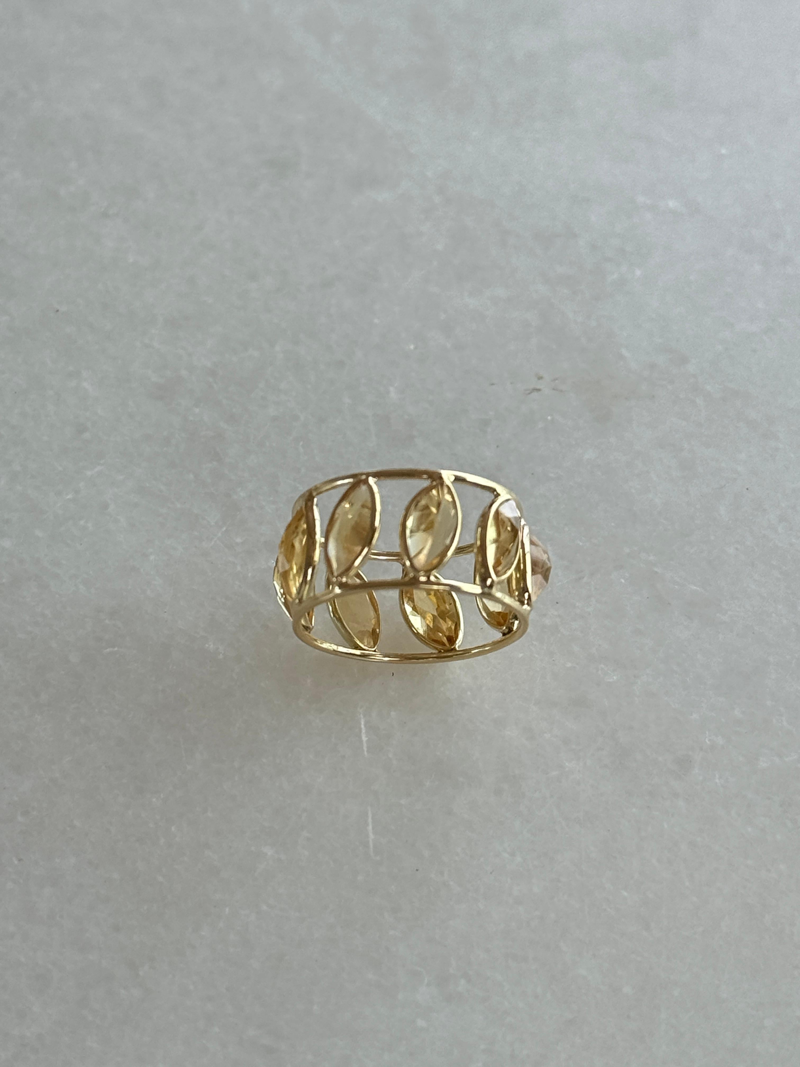 3.17 Carat Pink Tourmaline 14K Yellow Gold Eternity Band For Sale 1