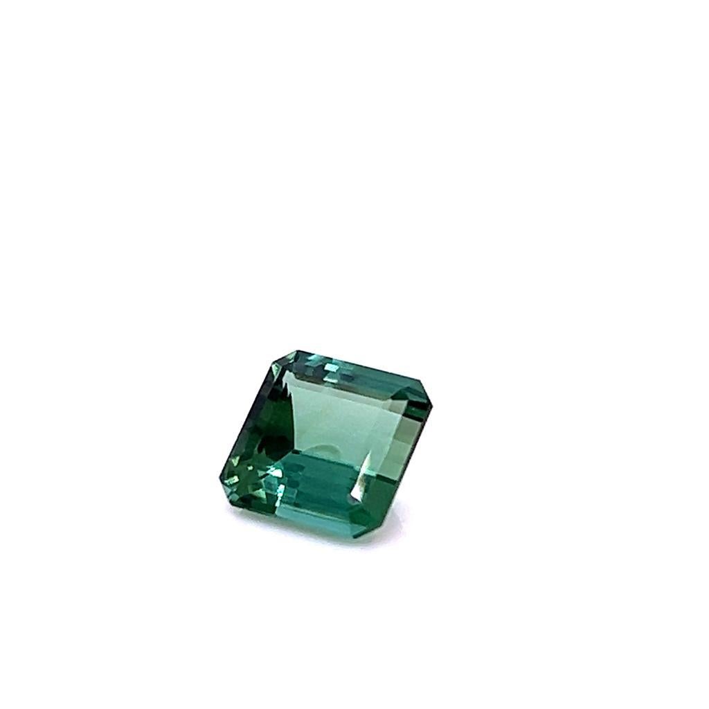 3.17 Carat Square cut Tourmaline.

This spectacular Square cut Tourmaline weighs 3.17 Carats and measures 8.7mm by 8.6mm by 5.0mm. 

With its pristine clarity and unique green hues, it is the perfect candidate for a collection of precious