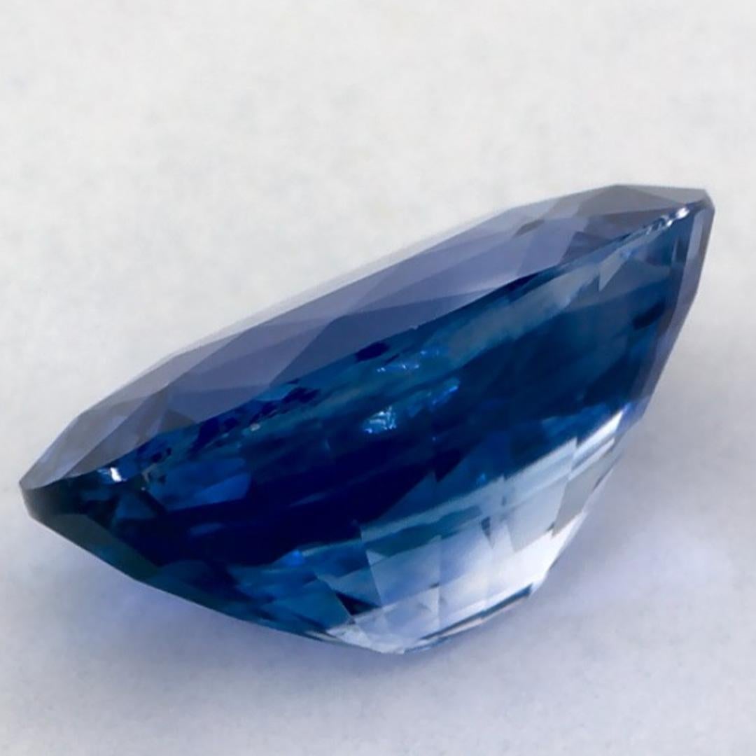 3.17 qt Zafiro Azul Oval Gema Suelta en venta 3