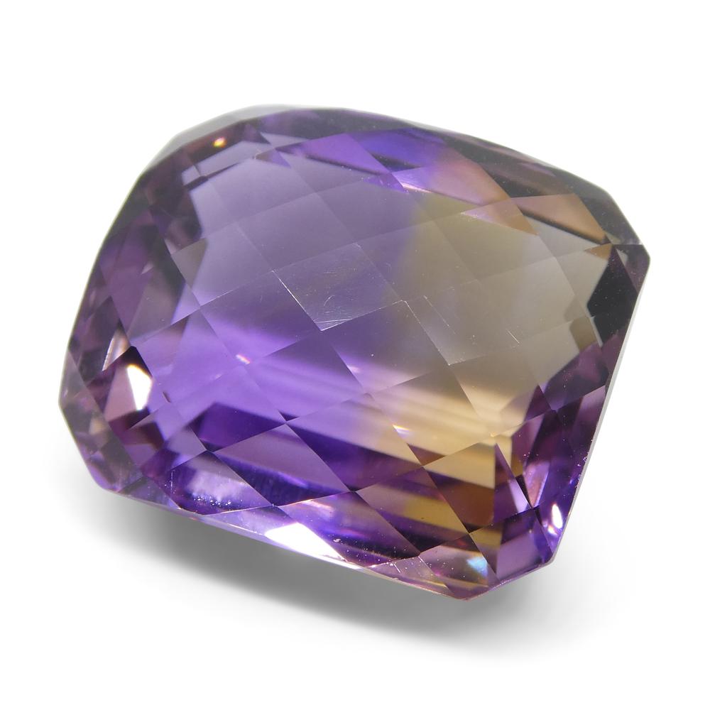 31.72 ct Cushion Checkerboard Ametrine In New Condition For Sale In Toronto, Ontario