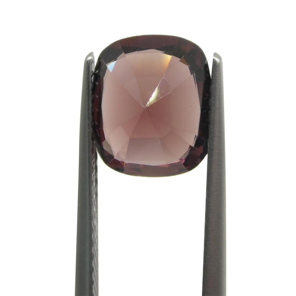 3.17ct Rectangular Cushion Red Spinel from Burma For Sale 8