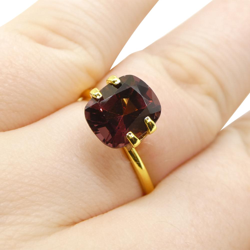 3.17ct Rectangular Cushion Red Spinel from Burma For Sale 9