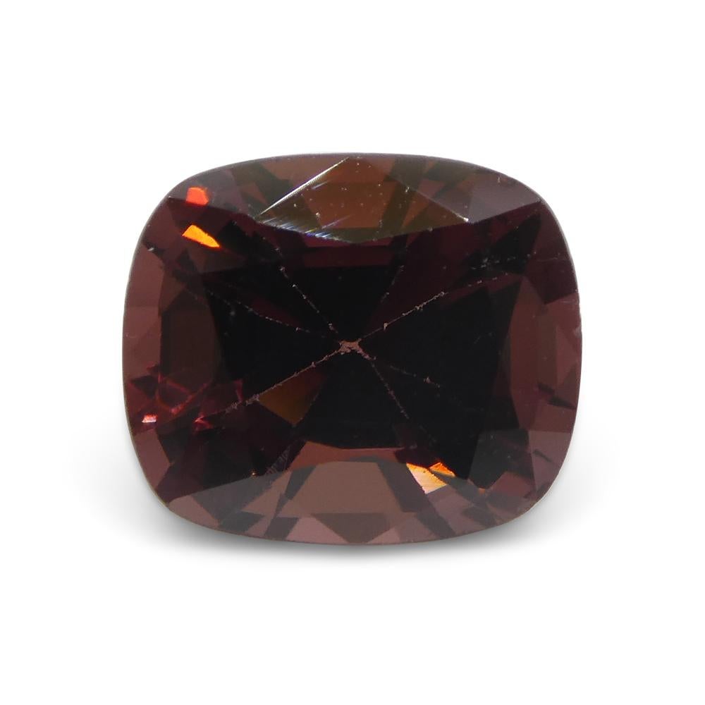 Women's or Men's 3.17ct Rectangular Cushion Red Spinel from Burma For Sale