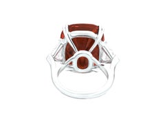 3.18 Carat No Heat Mozambique Ruby Diamond Ring, Vivid Red “Pigeon Blood”