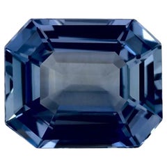 3.18 Ct Blue Sapphire Octagon Cut Loose Gemstone