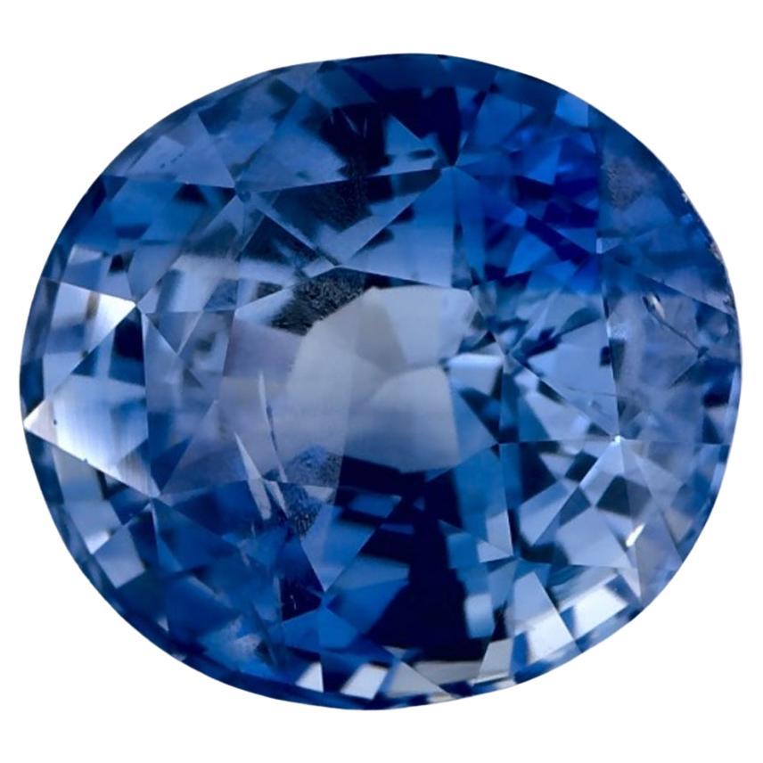 3.18 Ct Blue Sapphire Oval Loose Gemstone