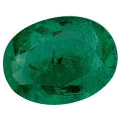 3.18 Cts Emerald Oval Cut Loose Gemstone