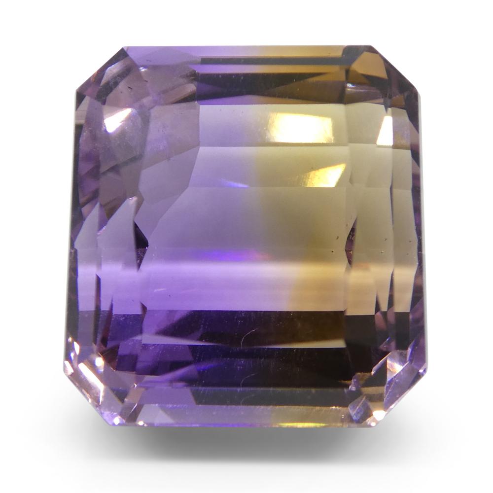 Mixed Cut 31.87 ct Square Ametrine For Sale