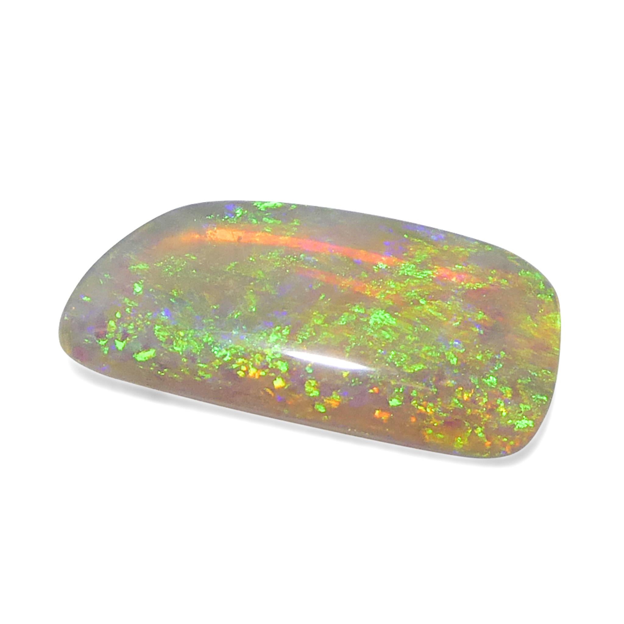 da uomo o donna Opale bianco cabochon a forma libera di 3.18ct dall'Australia in vendita