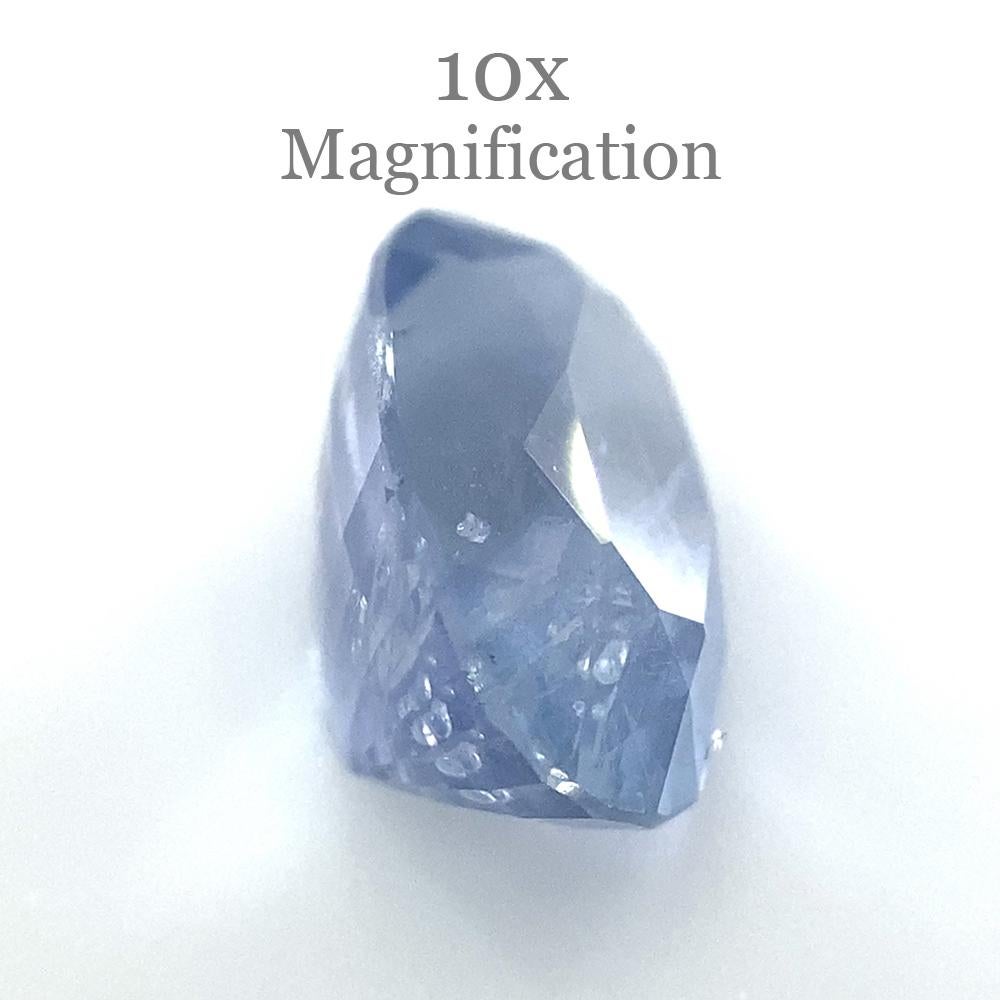 3.18ct Oval Blue Sapphire Unheated For Sale 6
