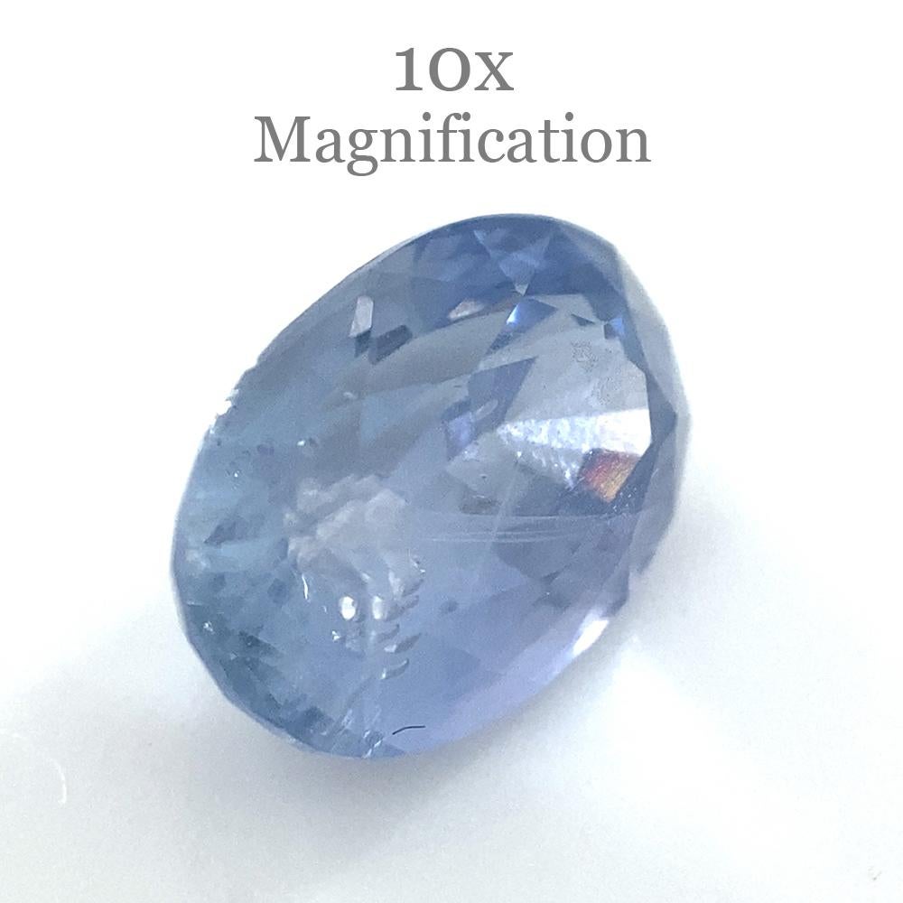 3.18ct Oval Blue Sapphire Unheated For Sale 7
