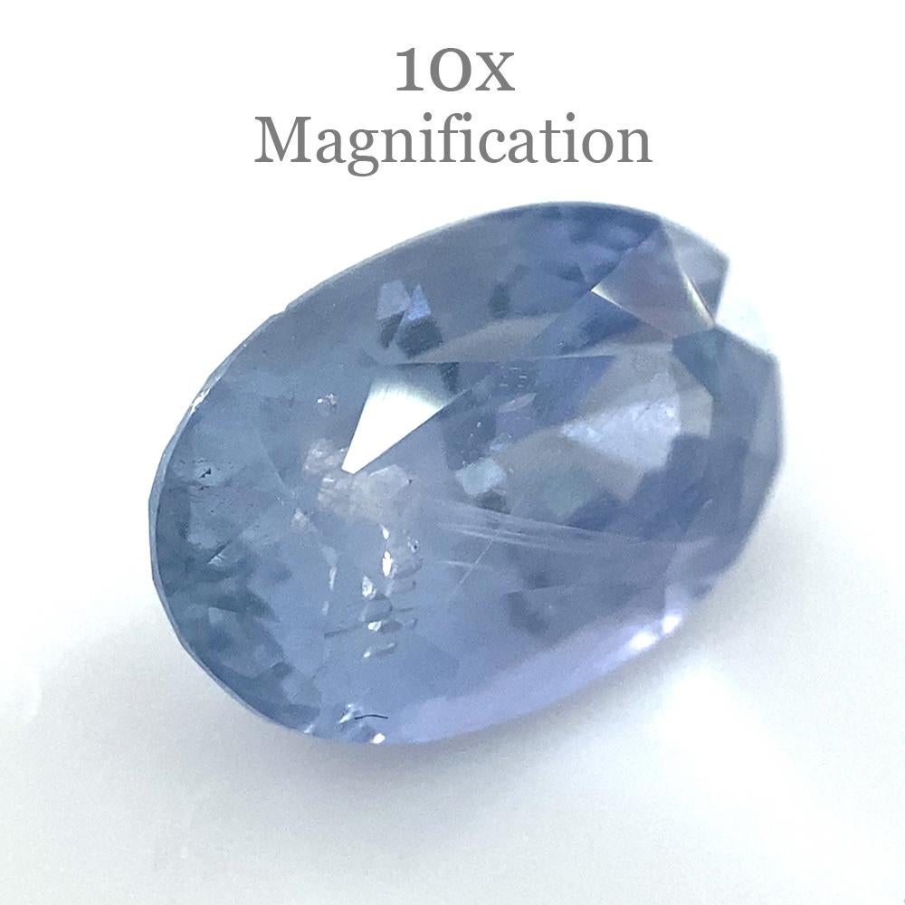 3.18ct Oval Blue Sapphire Unheated For Sale 8