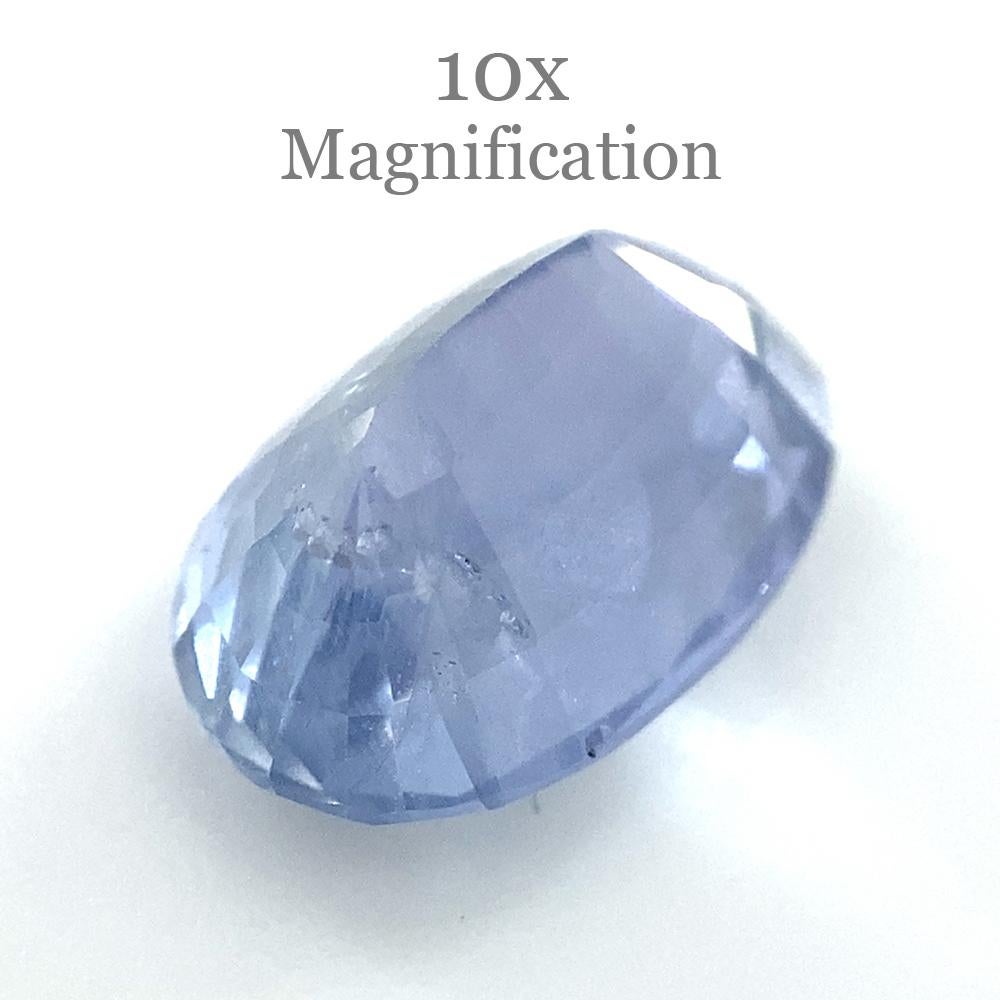 Description:

Gem Type: Sapphire
Number of Stones: 1
Weight: 3.18 cts
Measurements: 10.00x6.70x5.10 mm
Shape: Oval
Cutting Style Crown: Modified Brilliant Cut
Cutting Style Pavilion: Step Cut
Transparency: Transparent
Clarity: Moderately Included: