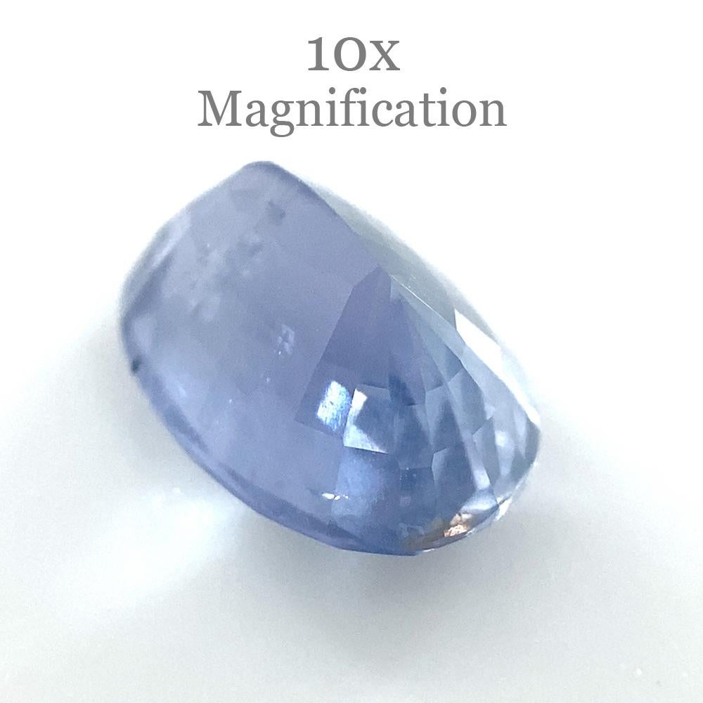 3.18ct Oval Blue Sapphire Unheated In New Condition For Sale In Toronto, Ontario