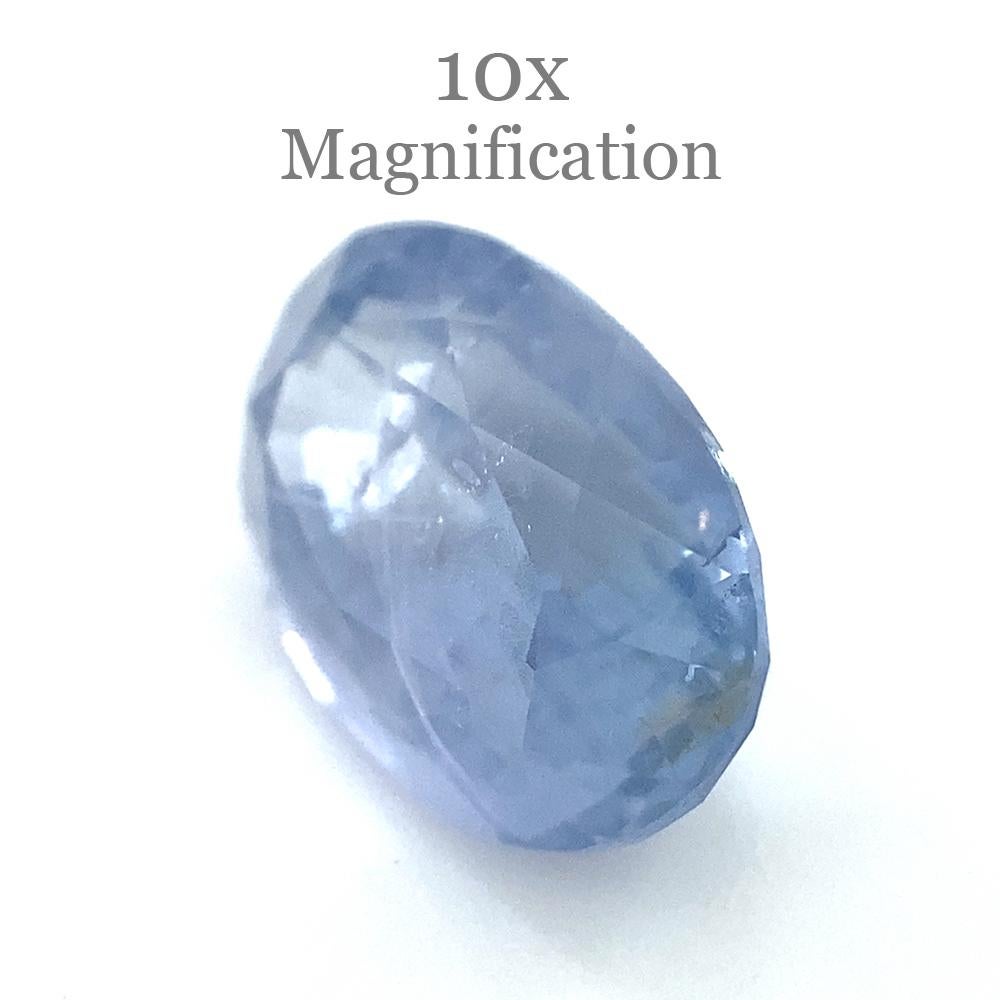 3.18ct Oval Blue Sapphire Unheated For Sale 2