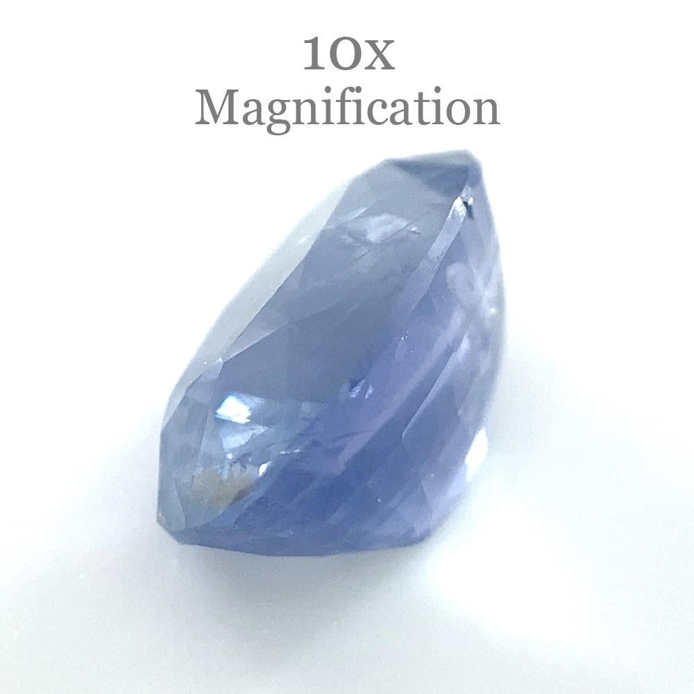 3.18ct Oval Blue Sapphire Unheated For Sale 3