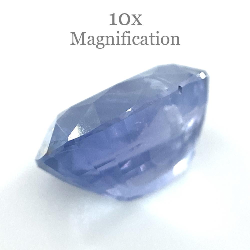 3.18ct Oval Blue Sapphire Unheated For Sale 4