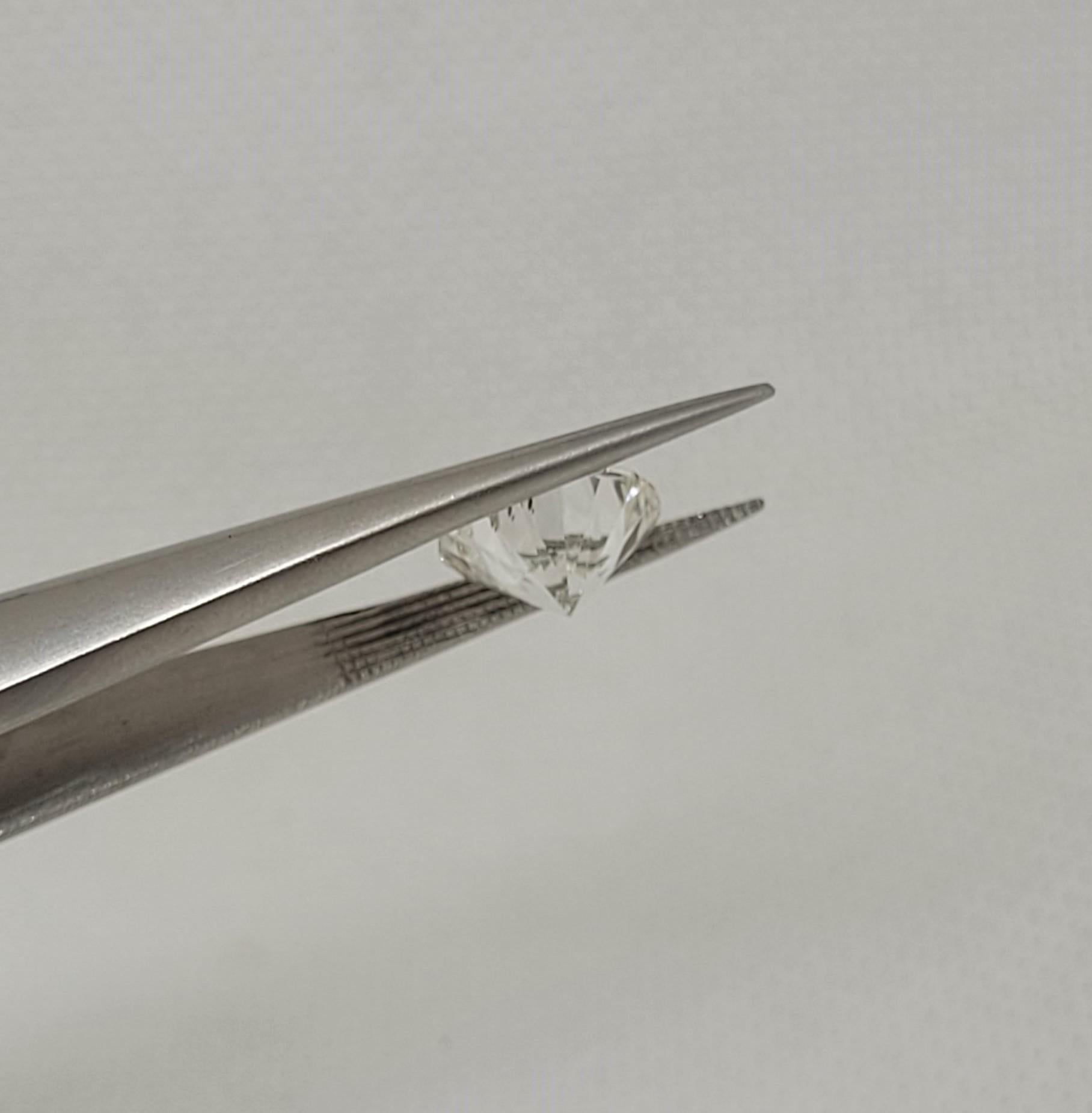 Round Cut 3.18ct Round Brilliant Diamond Loose GIA Certified H/SI1, Triple Excellent For Sale