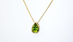 3.19 Carat Handmade Peridot Necklace